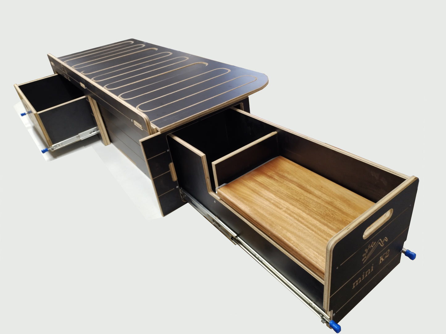 Mini K2 Black or White - Van, Camper Bed, Storage & Kitchen