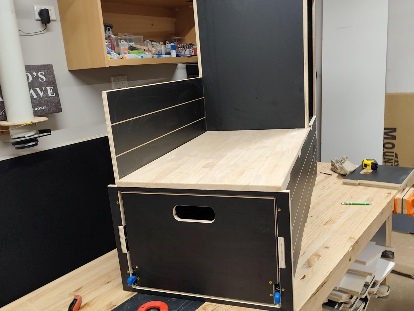 Slide Out Van Camper Kitchen- 85L Fridge Unit - Healy