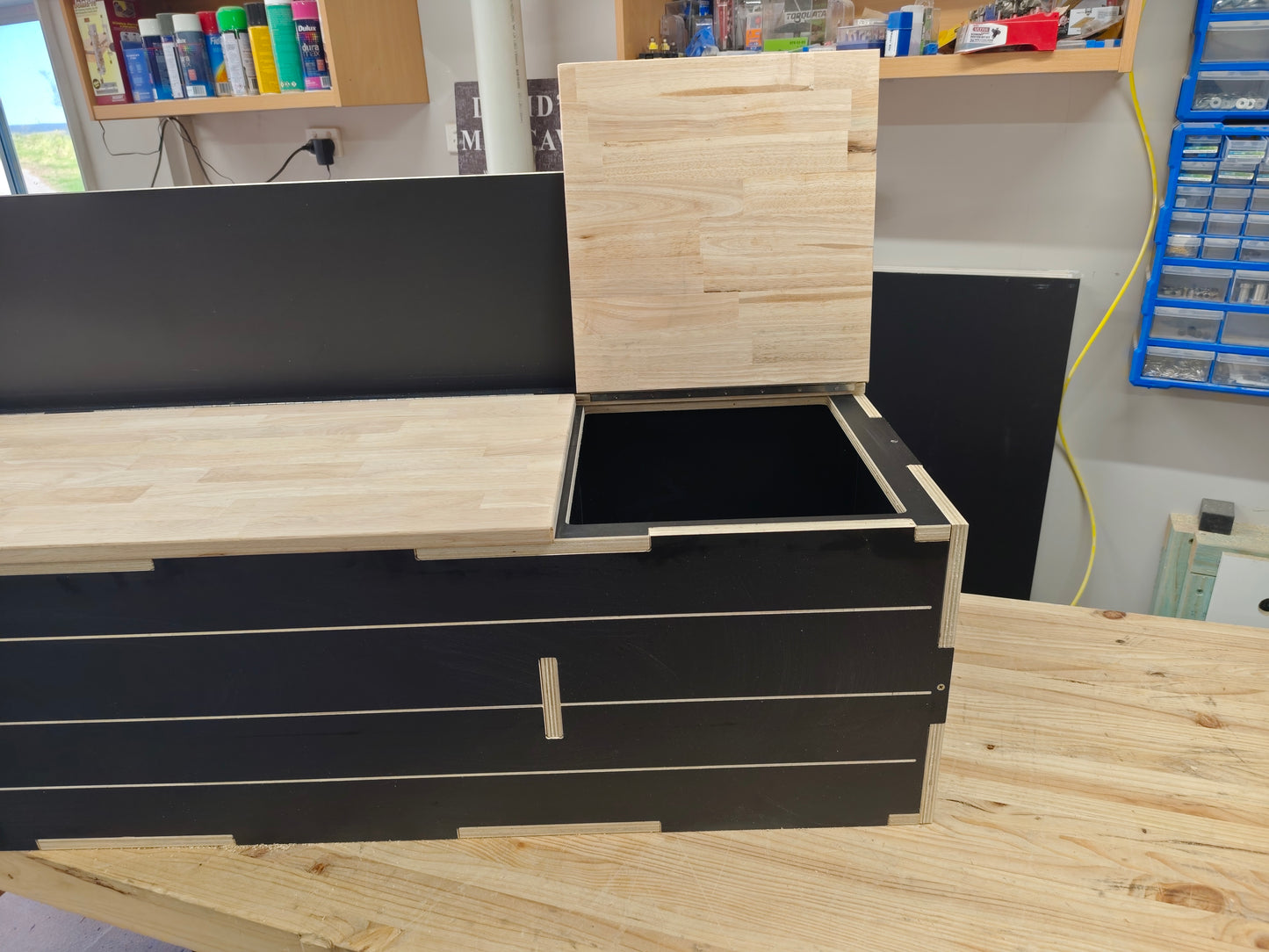White or Black - Slide out Kitchen, Van, Camper. Tradie storage