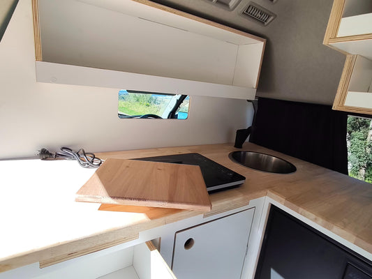 Corner Campervan Kitchen Module - Fully Assembled