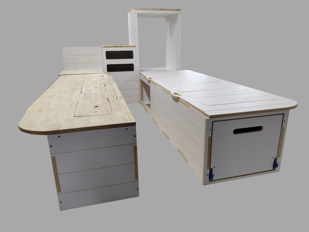 Full Van Conversion - 3 Modules Included - Van, Camper Bed, Storage ...