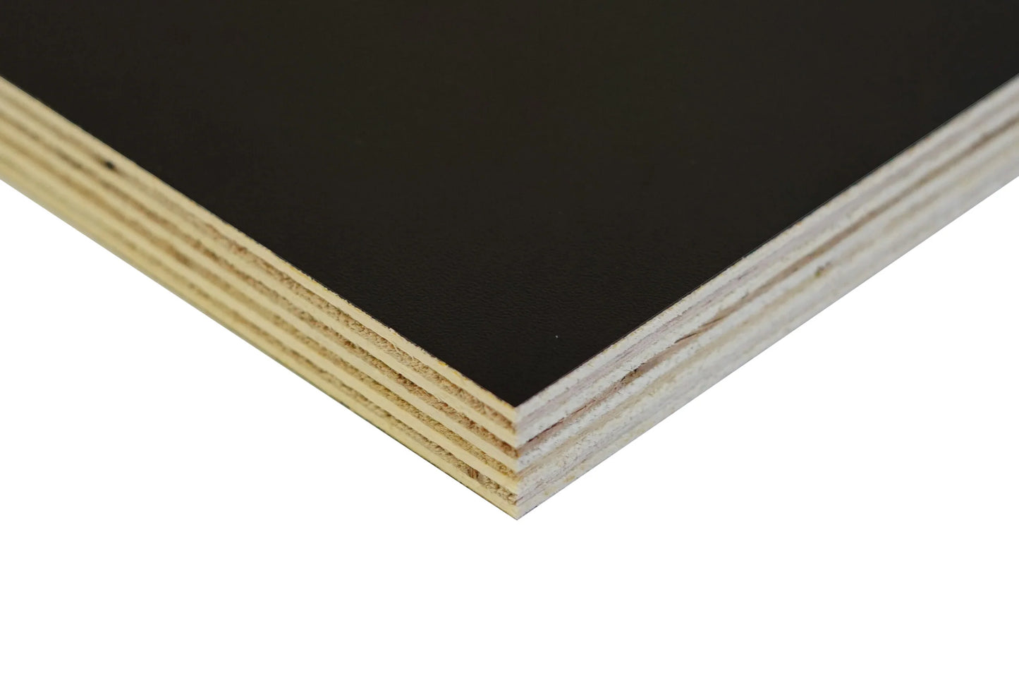 Black Laminated Plywood Sample – 16mm