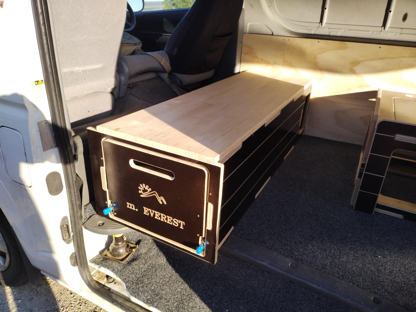 White or Black - Slide out Kitchen, Van, Camper. Tradie storage