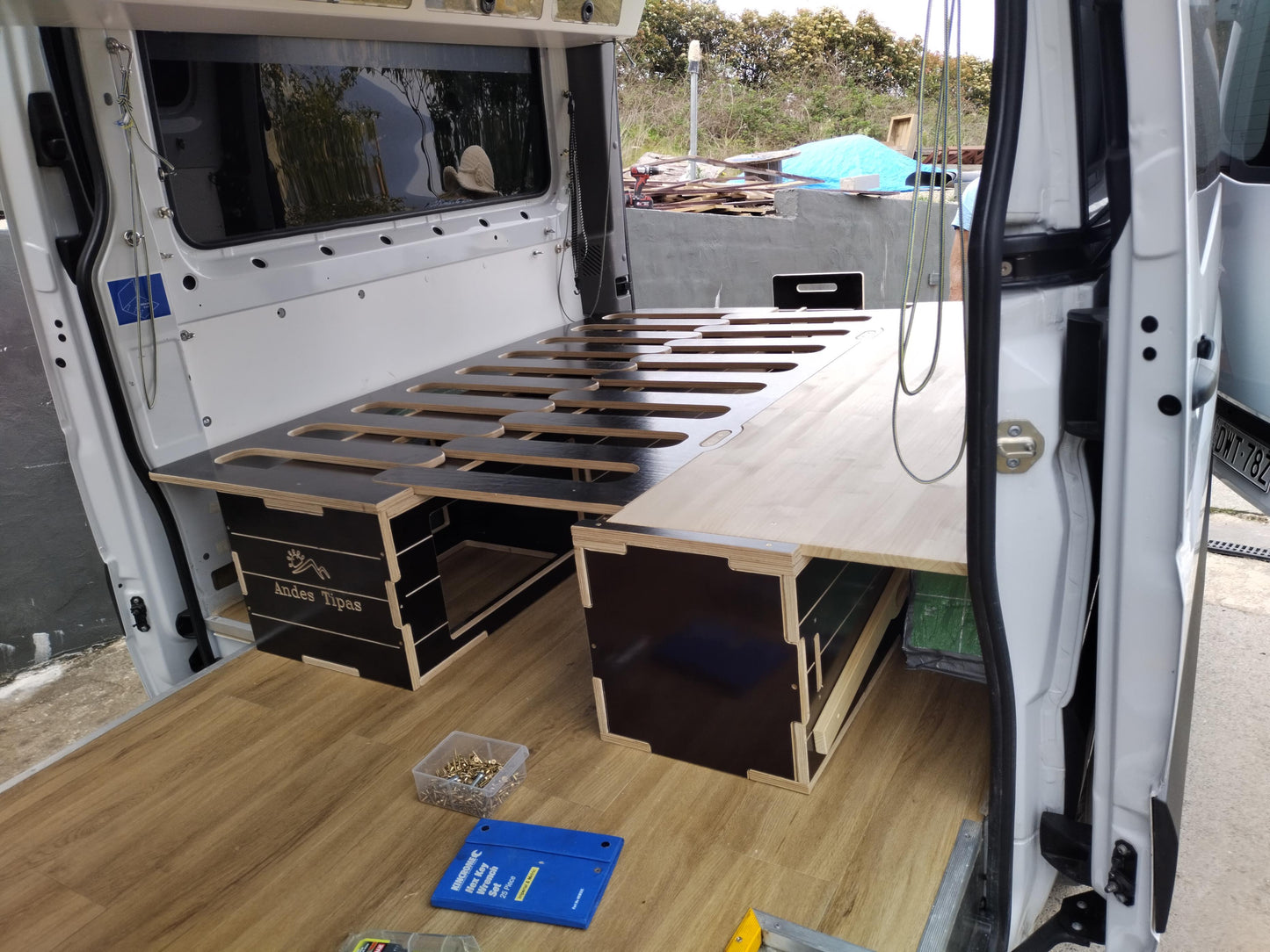 Bed and Storage unit for vans - 2 Modules Included - Van, Camper Bed, Storage & Kitchen
