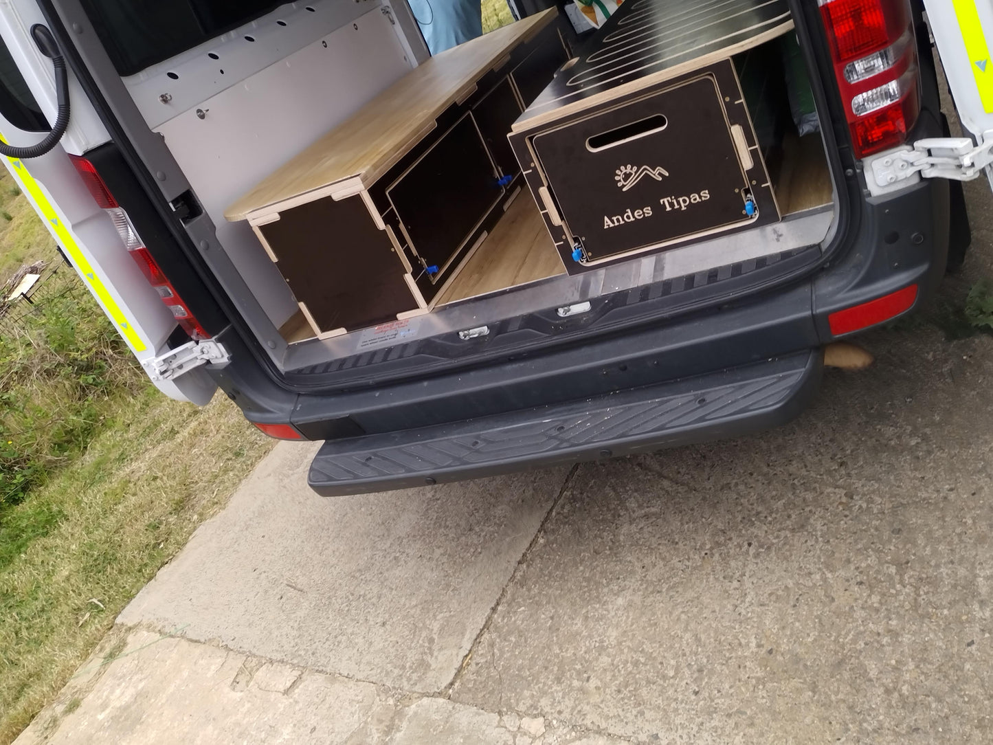 Bed and Storage unit for vans - 2 Modules Included - Van, Camper Bed, Storage & Kitchen