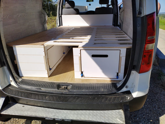 Full 3 Module Van Storage and Kitchen System - Andes with a Smaller Kitchen