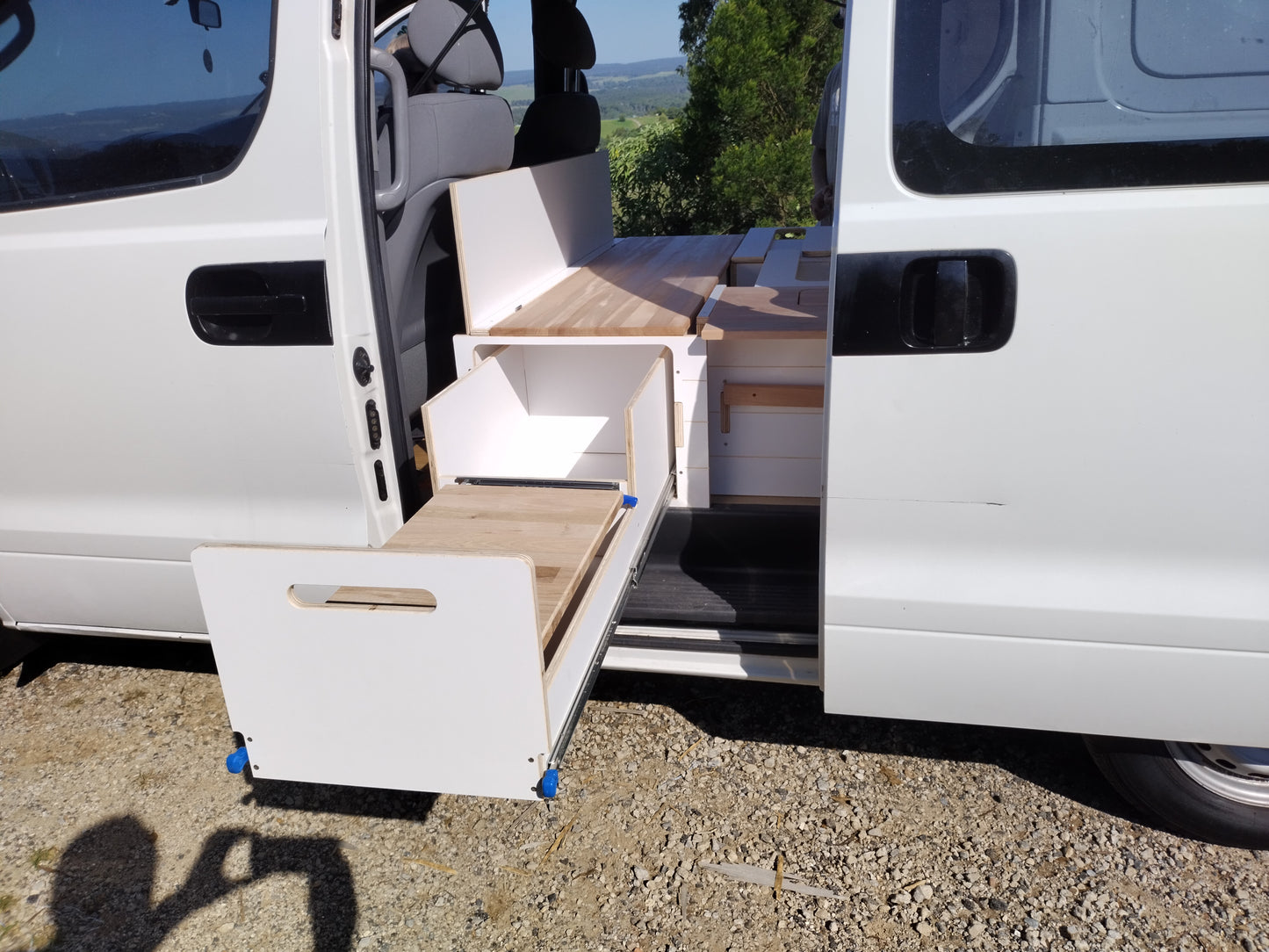 Full 3 Module Van Storage and Kitchen System - Andes with a Smaller Kitchen