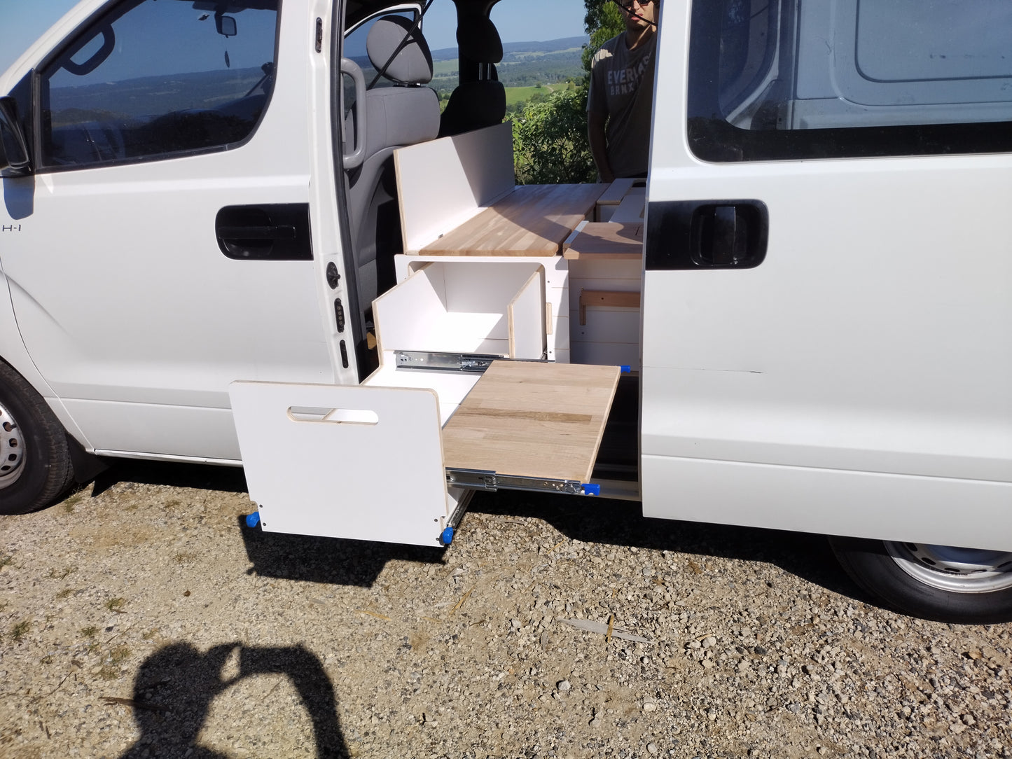 Full 3 Module Van Storage and Kitchen System - Andes with a Smaller Kitchen