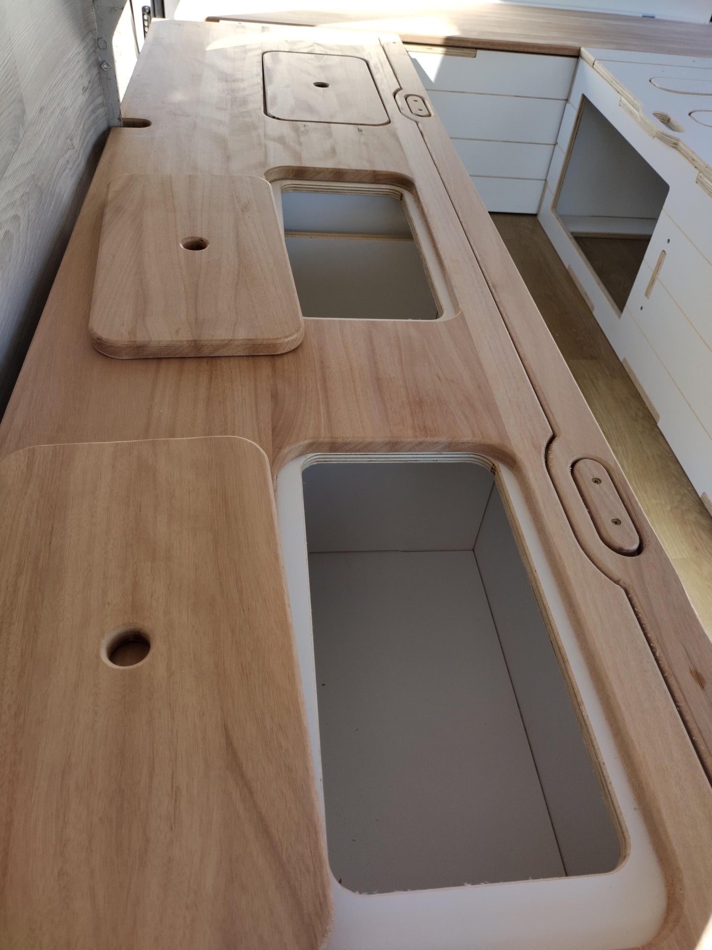 Bed and Storage unit for vans - 2 Modules Included - Van, Camper Bed, Storage & Kitchen