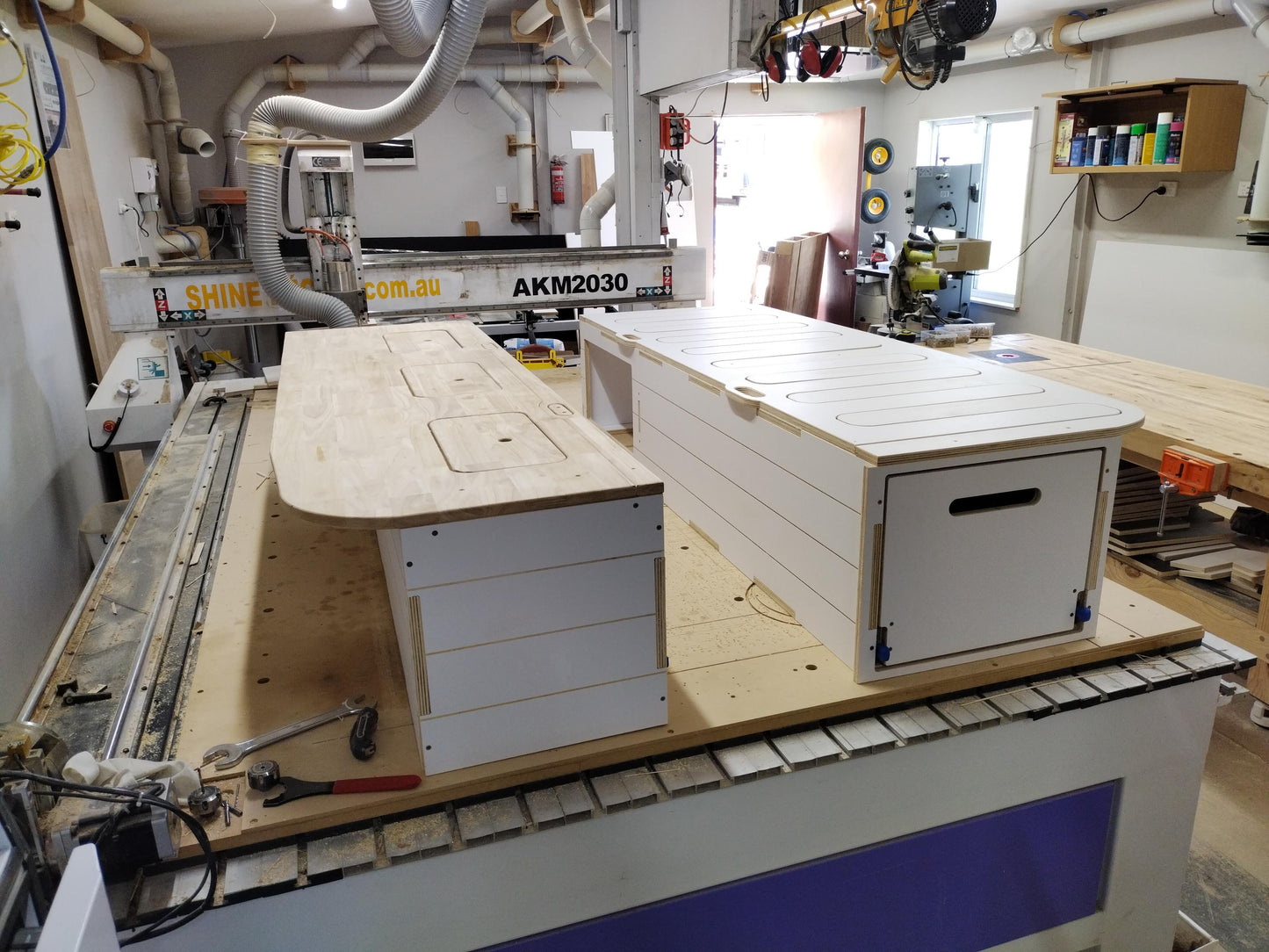 Bed and Storage unit for vans - 2 Modules Included - Van, Camper Bed, Storage & Kitchen