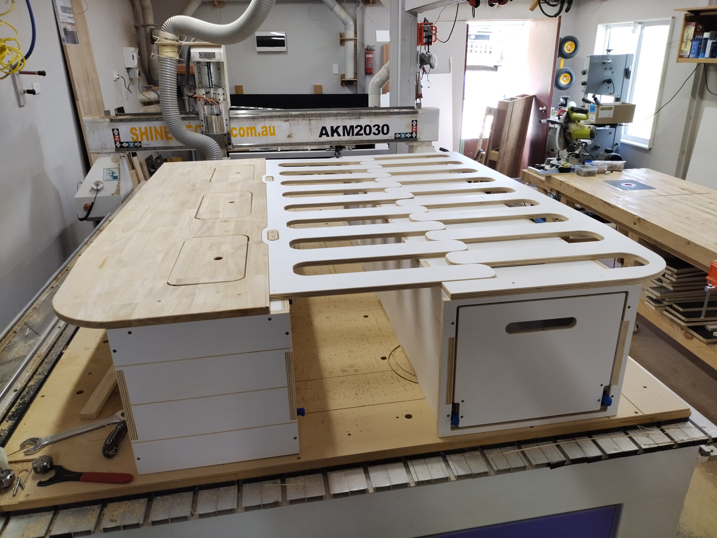 Full 3 Module Van Storage and Kitchen System - Andes with a Smaller Kitchen