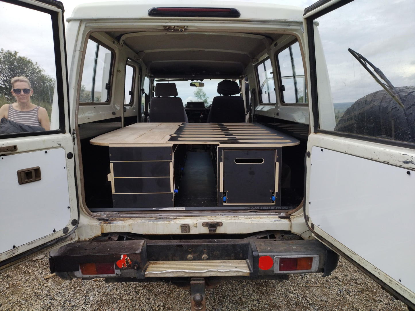 Bed and Storage unit for vans - 2 Modules Included - Van, Camper Bed, Storage & Kitchen