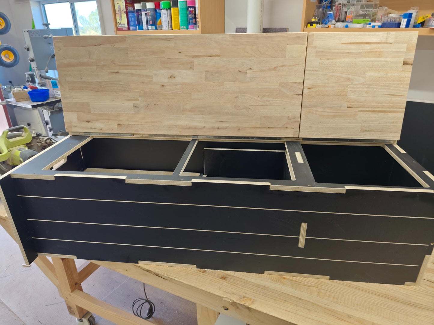 White or Black - Slide out Kitchen, Van, Camper. Tradie storage