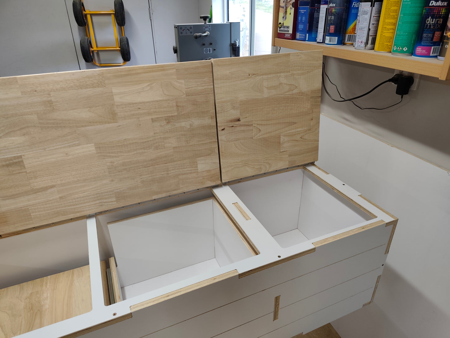 Full 3 Module Van Storage and Kitchen System - Andes with a Smaller Kitchen