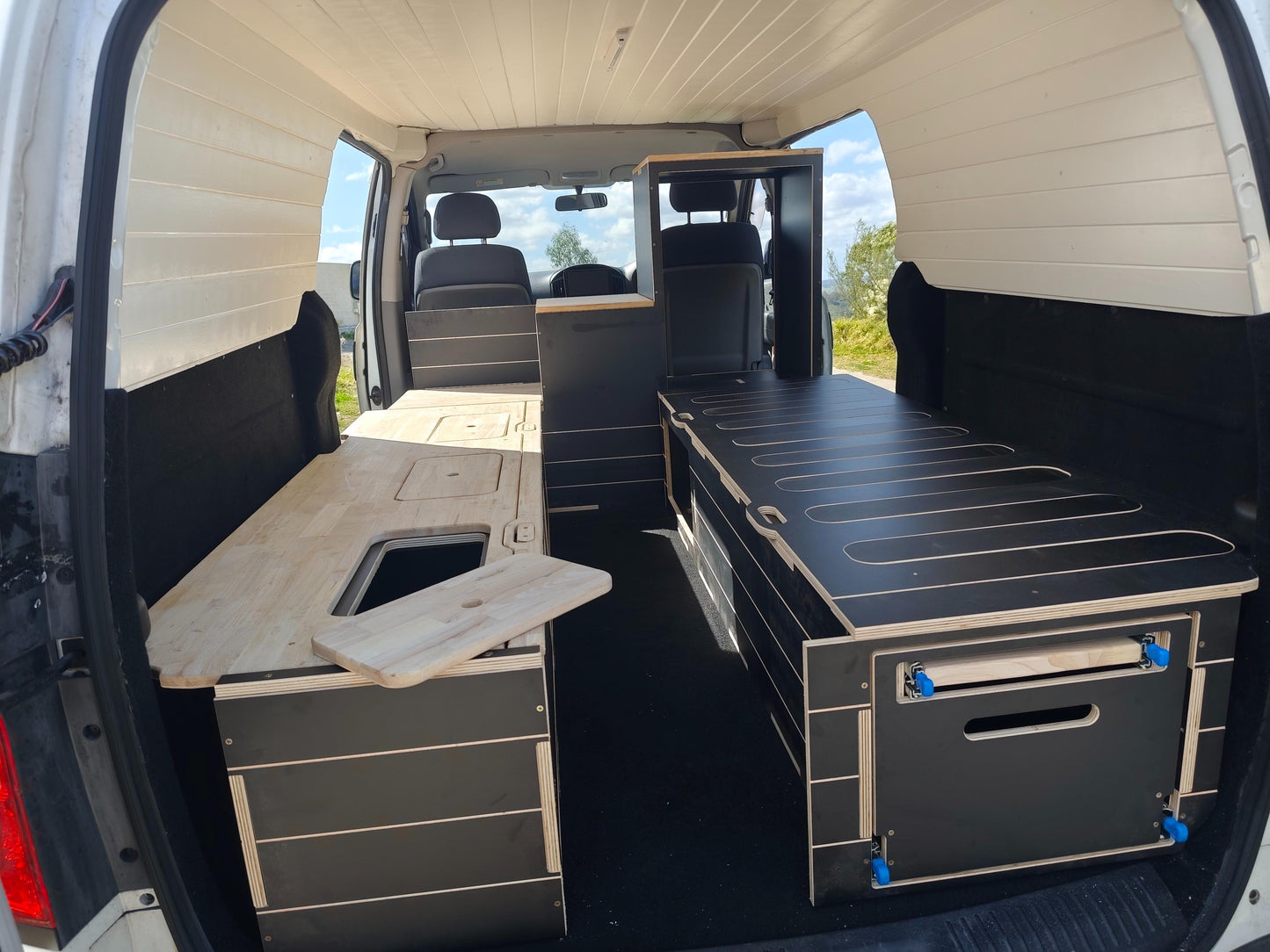 Full Van Conversion - 3 Modules Included - Van, Camper Bed, Storage & Kitchen - Andes