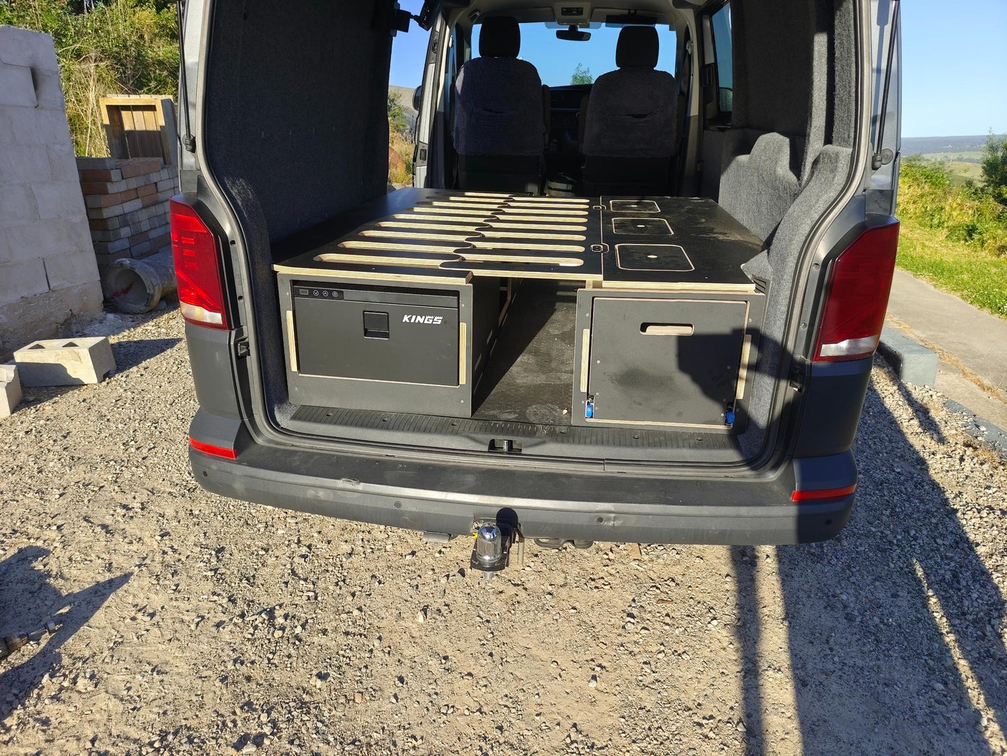 Bed and Storage unit for vans - 2 Modules Included - Van, Camper Bed, Storage & Kitchen