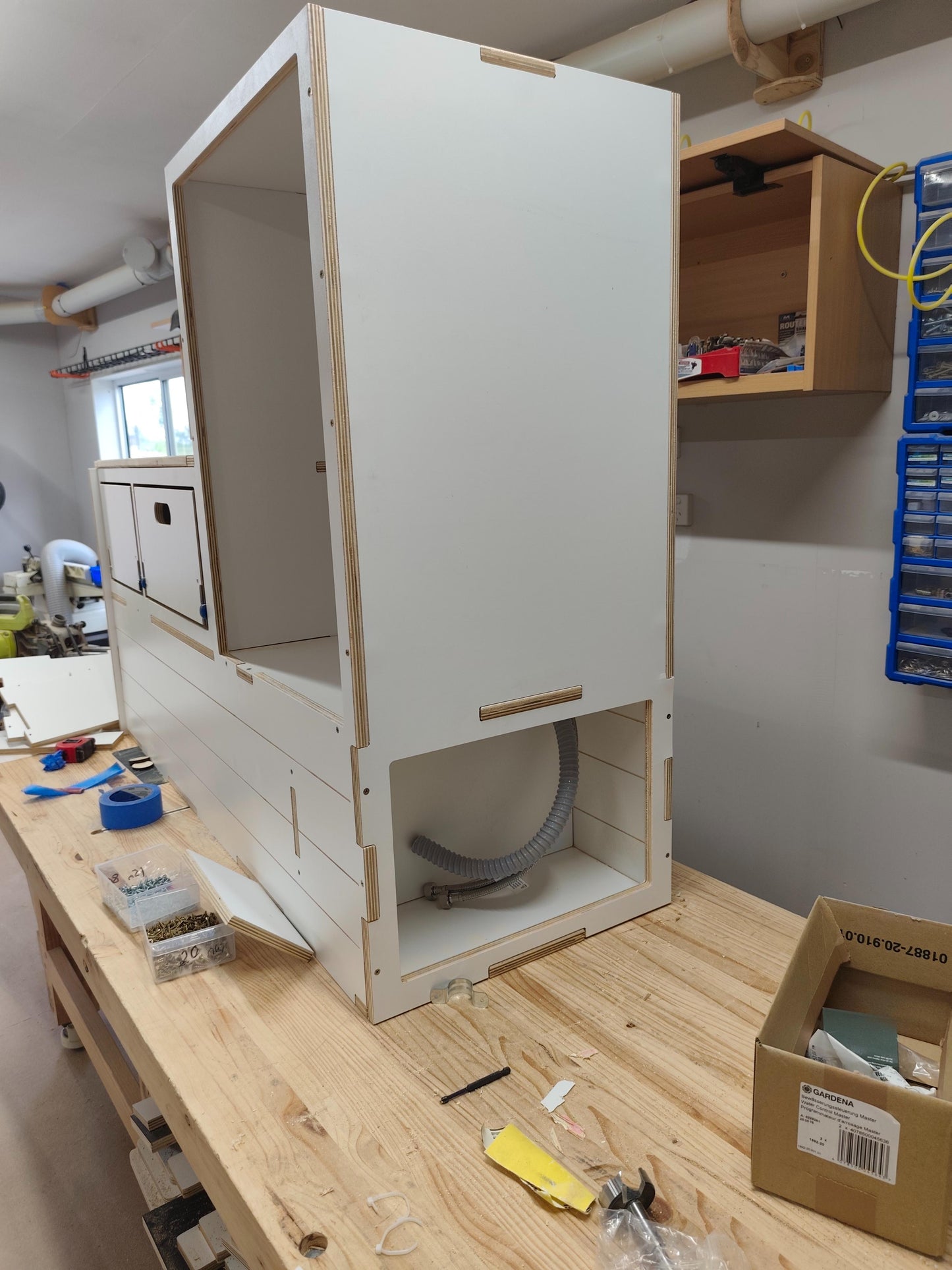 Slide Out Kitchen Fully Plumbed - Suit 85L Kings,Bushmans Fridge. Sink option available