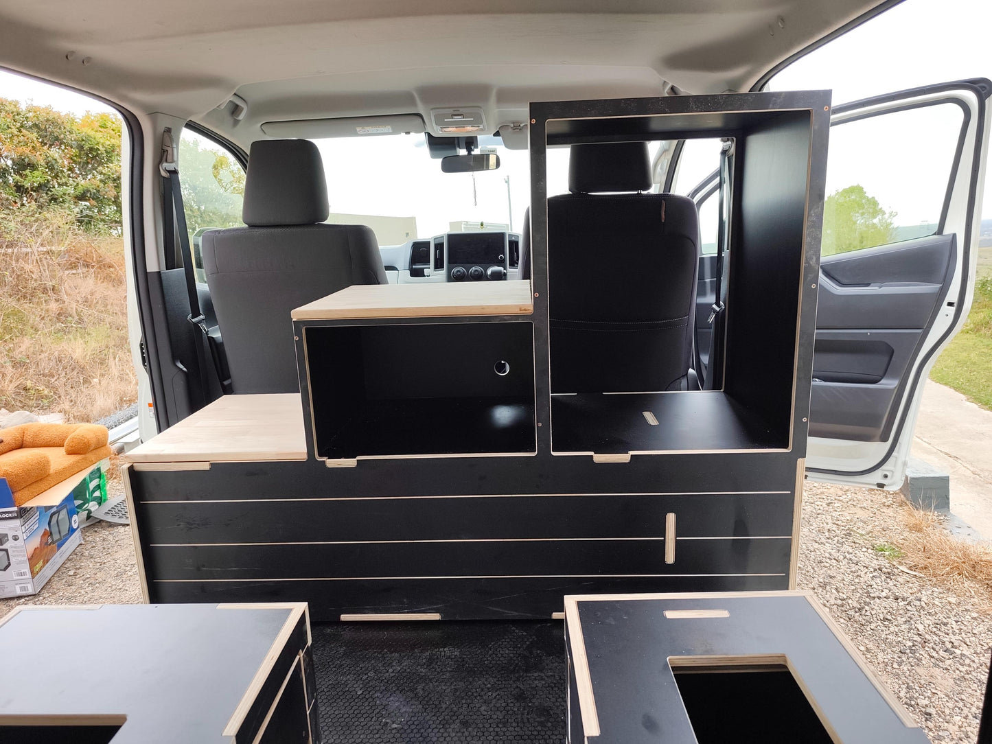 Slide Out Van Camper Kitchen- 85L Fridge Unit - Healy