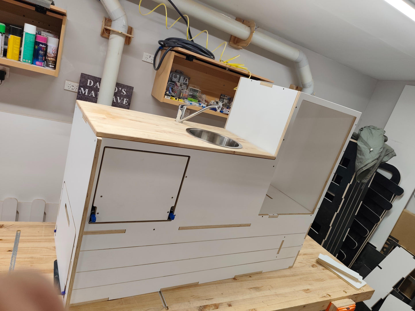Slide Out Kitchen Fully Plumbed - Suit 85L Kings,Bushmans Fridge. Sink option available