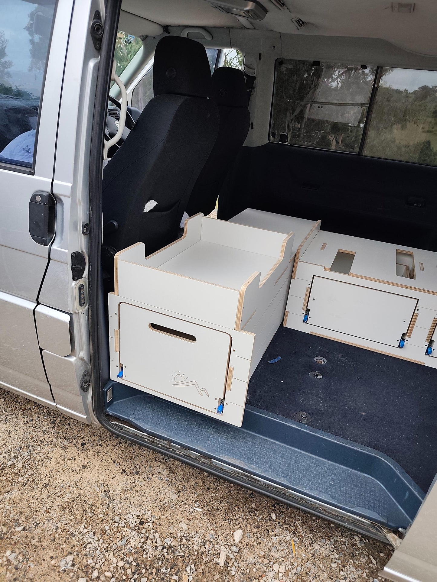 White or Black - Slide out Kitchen, Van, Camper. Tradie storage