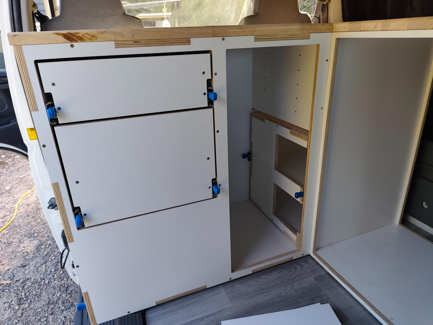 Corner Campervan Kitchen Module - Fully Assembled