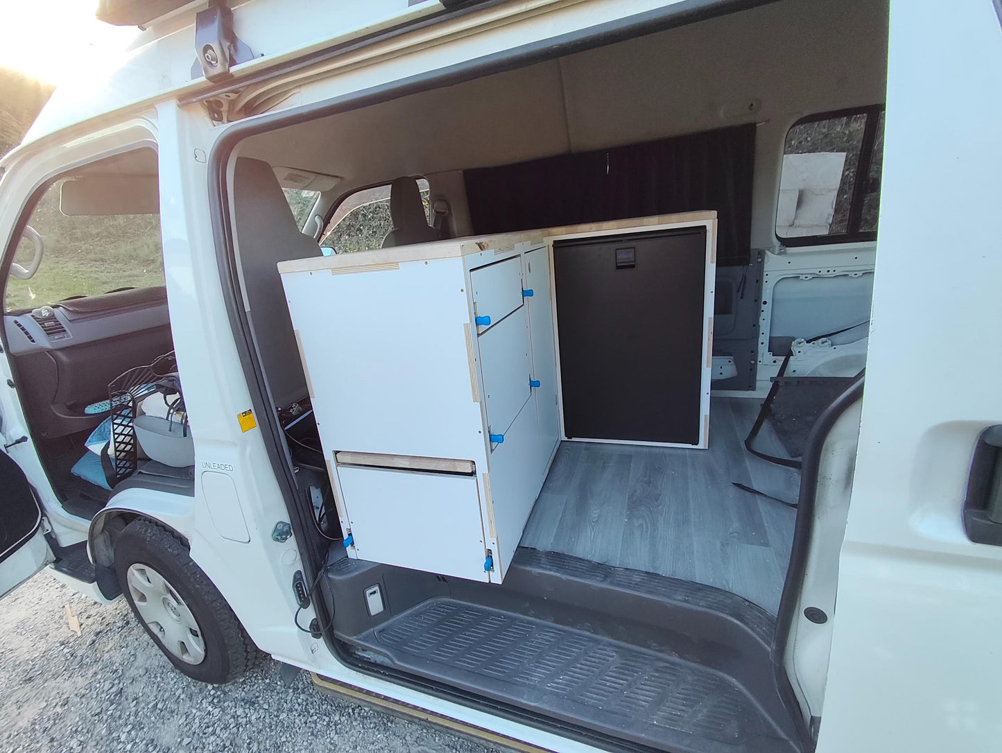 Corner Campervan Kitchen Module - Fully Assembled