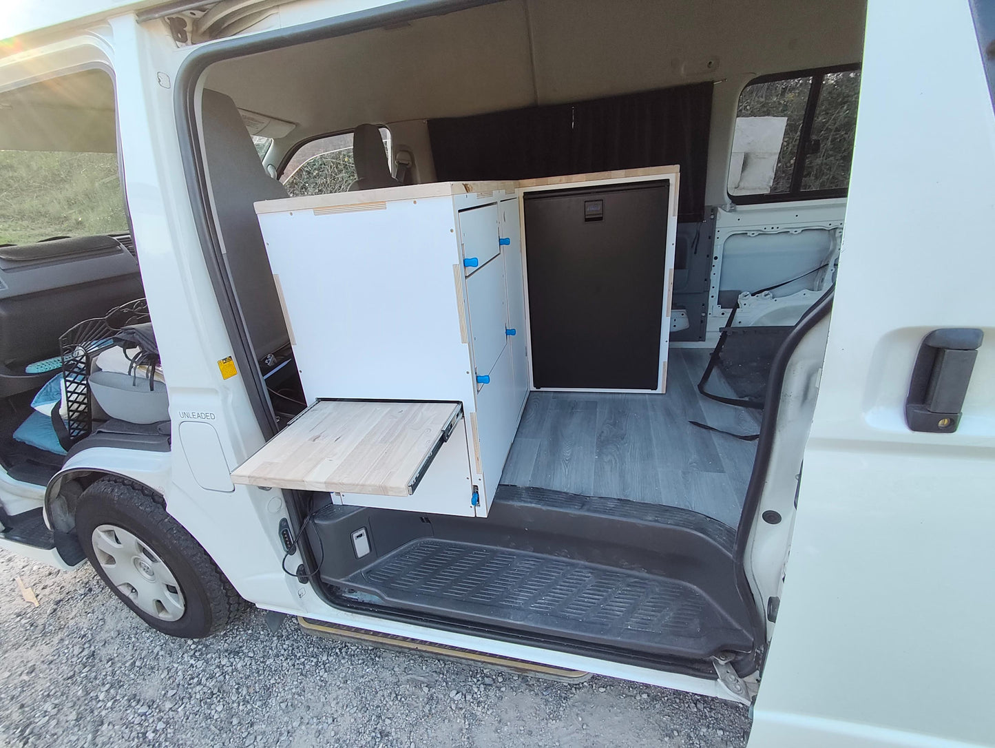 Corner Campervan Kitchen Module - Fully Assembled