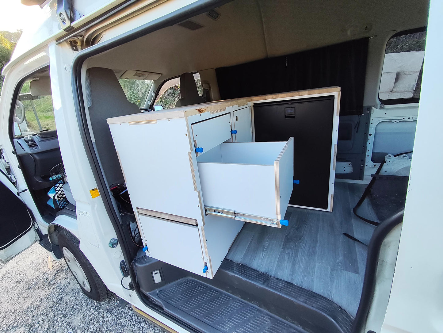 Corner Campervan Kitchen Module - Fully Assembled