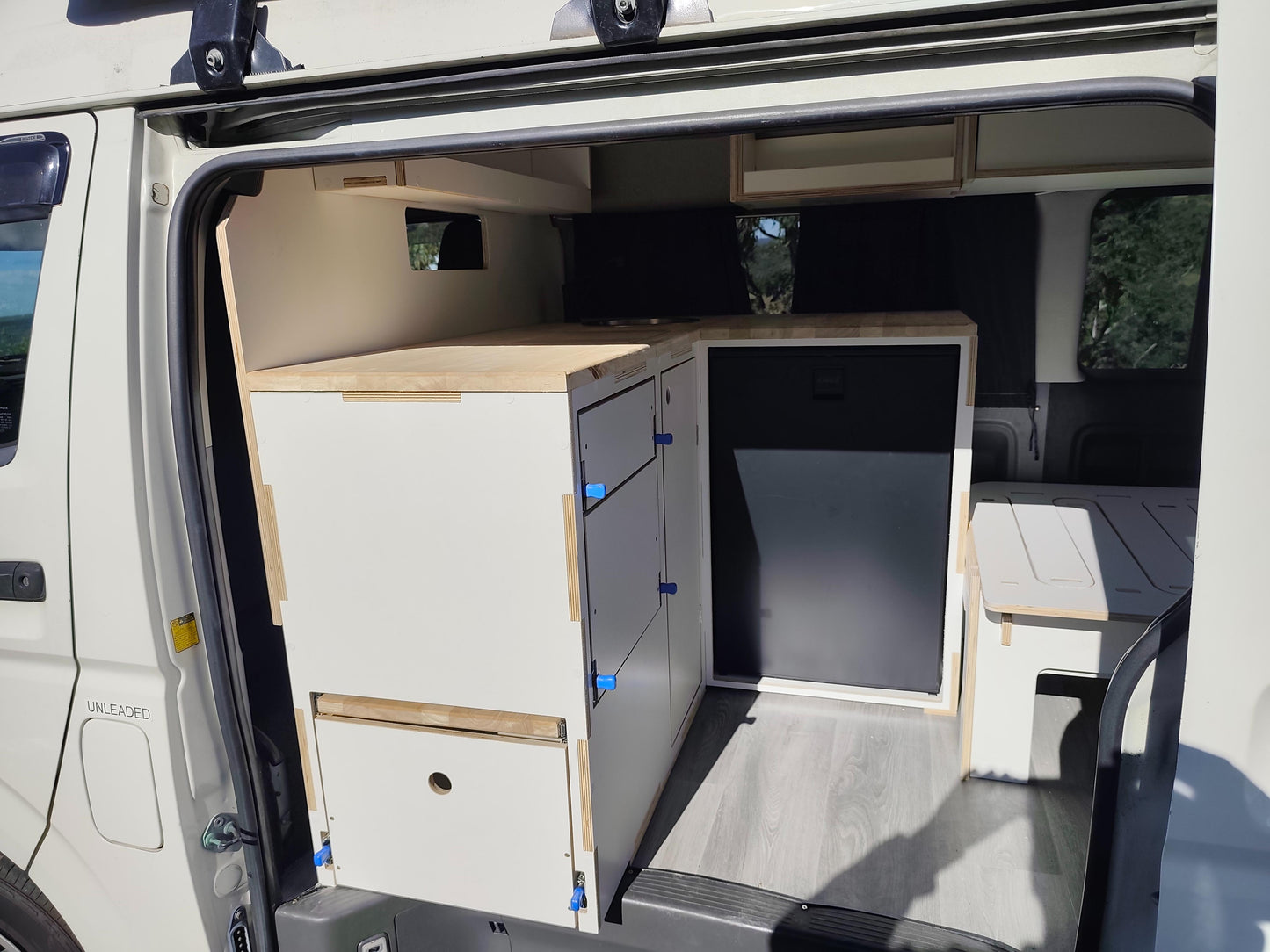 Corner Campervan Kitchen Module - Fully Assembled