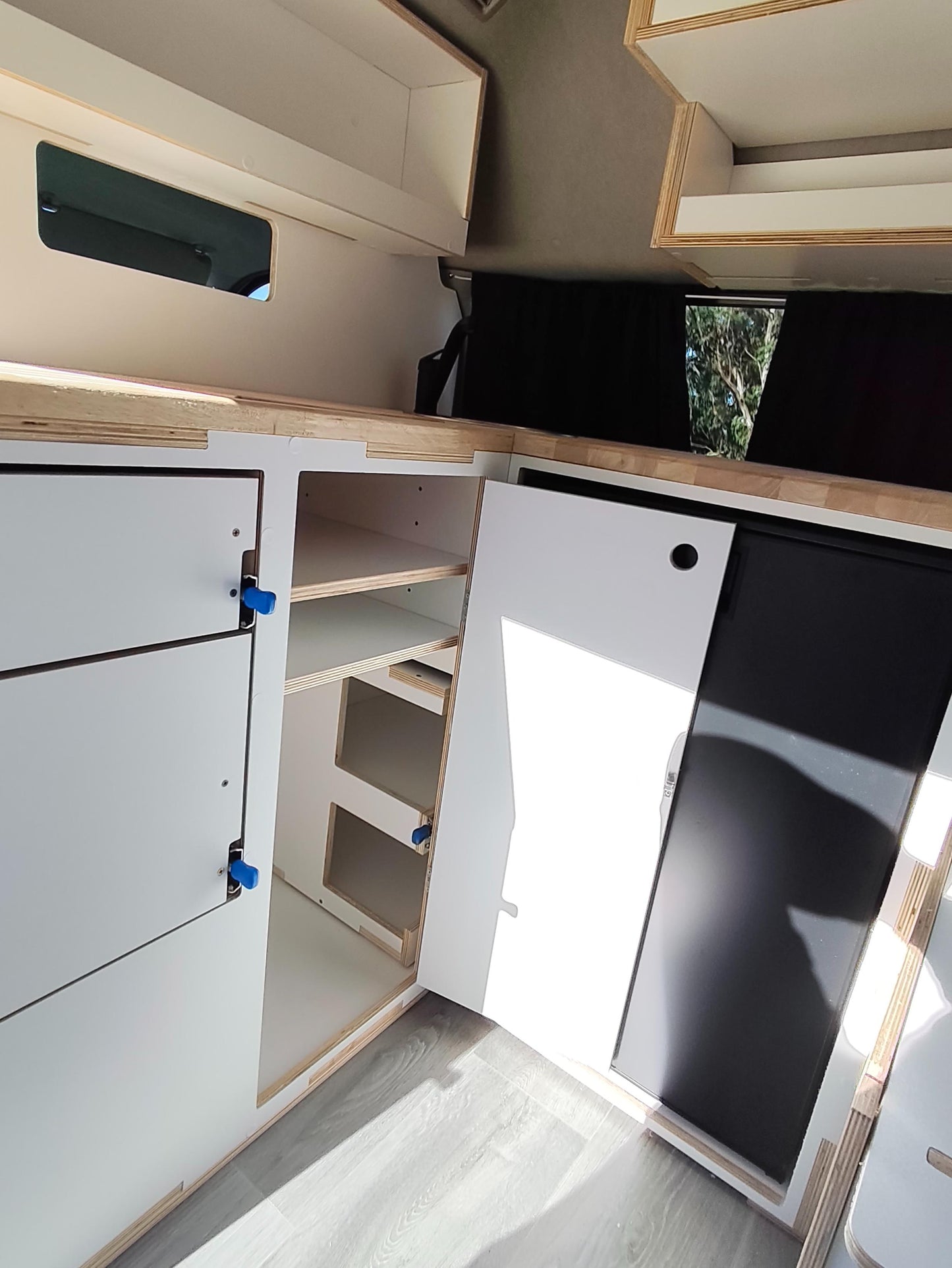 Corner Campervan Kitchen Module - Fully Assembled