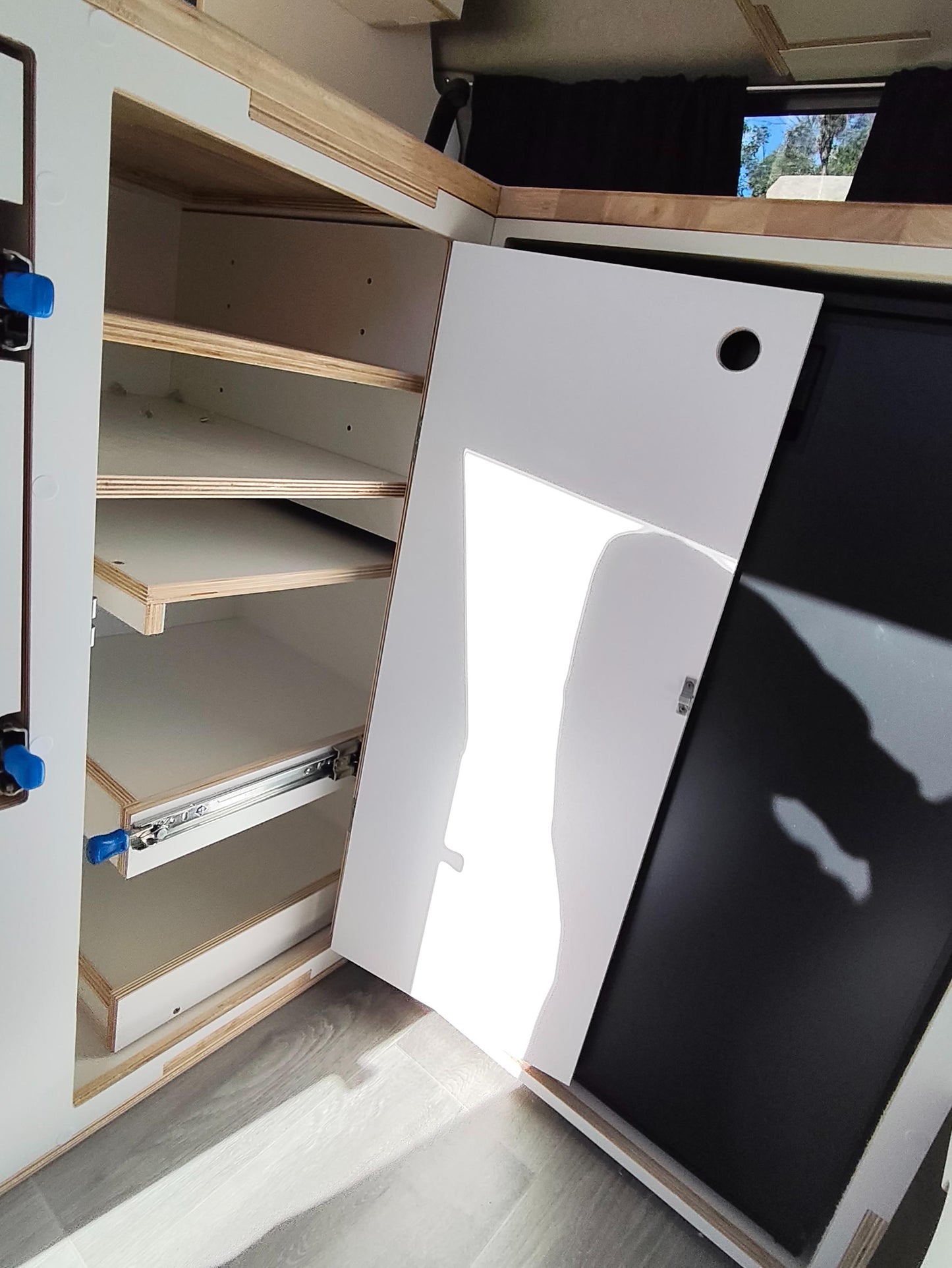 Corner Campervan Kitchen Module - Fully Assembled