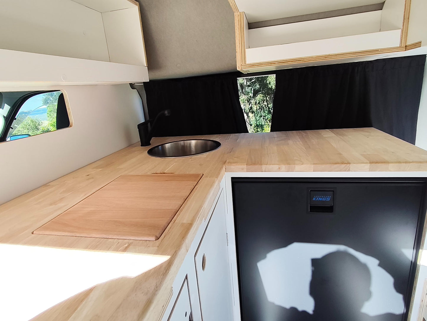 Corner Campervan Kitchen Module - Fully Assembled