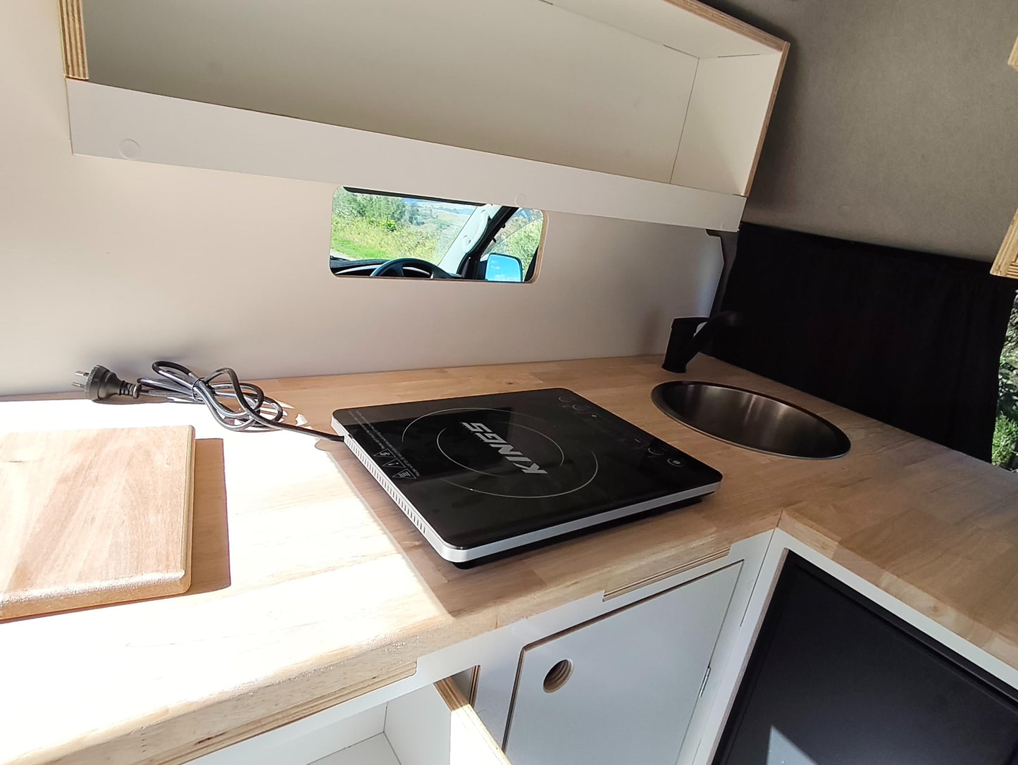 Corner Campervan Kitchen Module - Fully Assembled