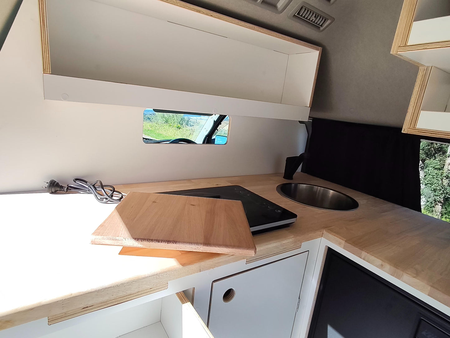 Corner Campervan Kitchen Module - Fully Assembled