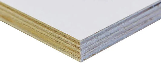 White Laminated Plywood Sample – 16mm